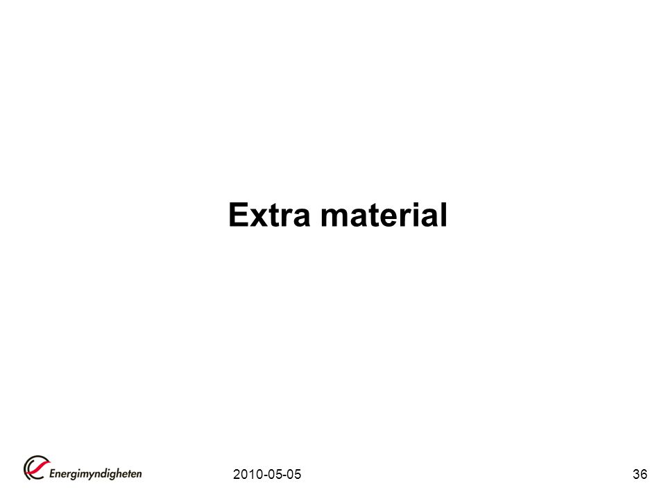 Extra material