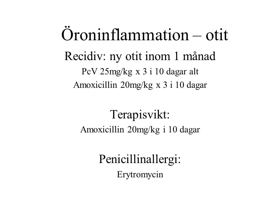 Öroninflammation – otit