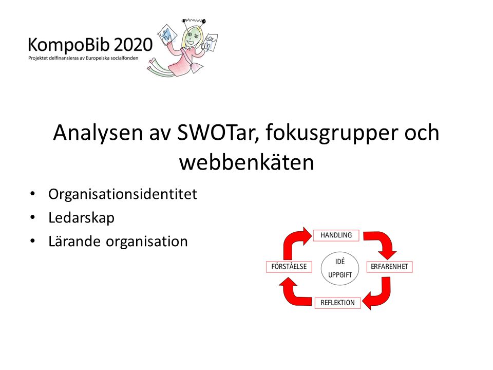 Analysen av SWOTar, fokusgrupper och webbenkäten