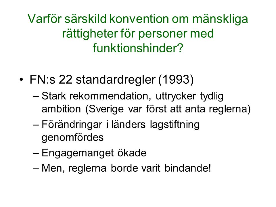 FN:s 22 standardregler (1993)