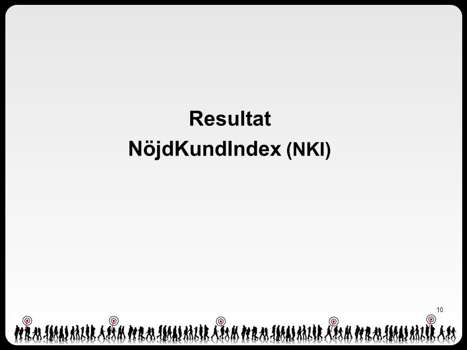 Resultat NöjdKundIndex (NKI)