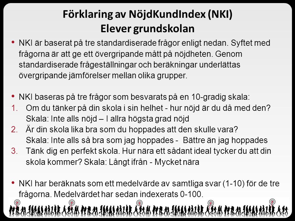 Förklaring av NöjdKundIndex (NKI) Elever grundskolan