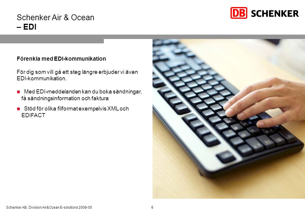 Schenker Air & Ocean – EDI