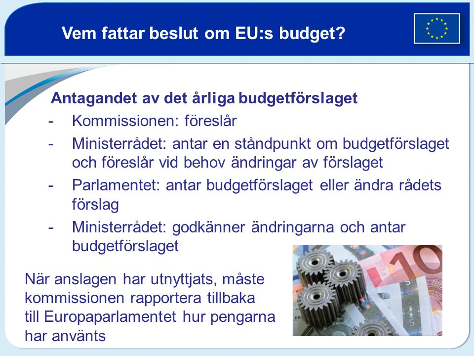 Vem fattar beslut om EU:s budget