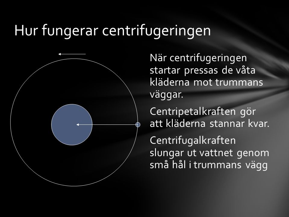 Hur fungerar centrifugeringen