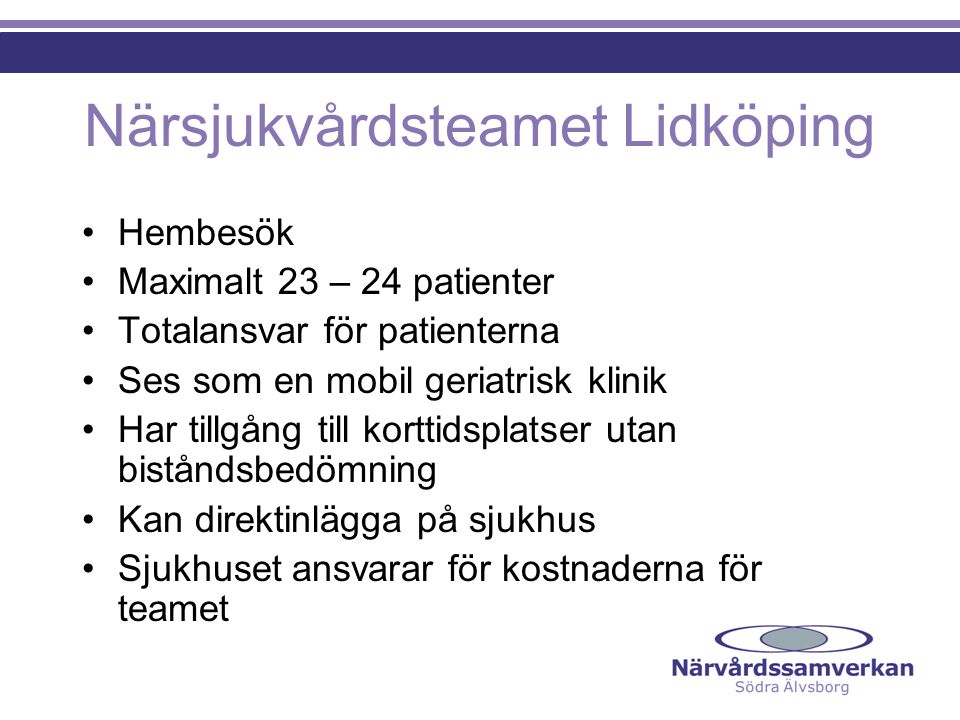 Närsjukvårdsteamet Lidköping