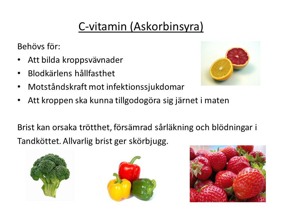 C-vitamin (Askorbinsyra)