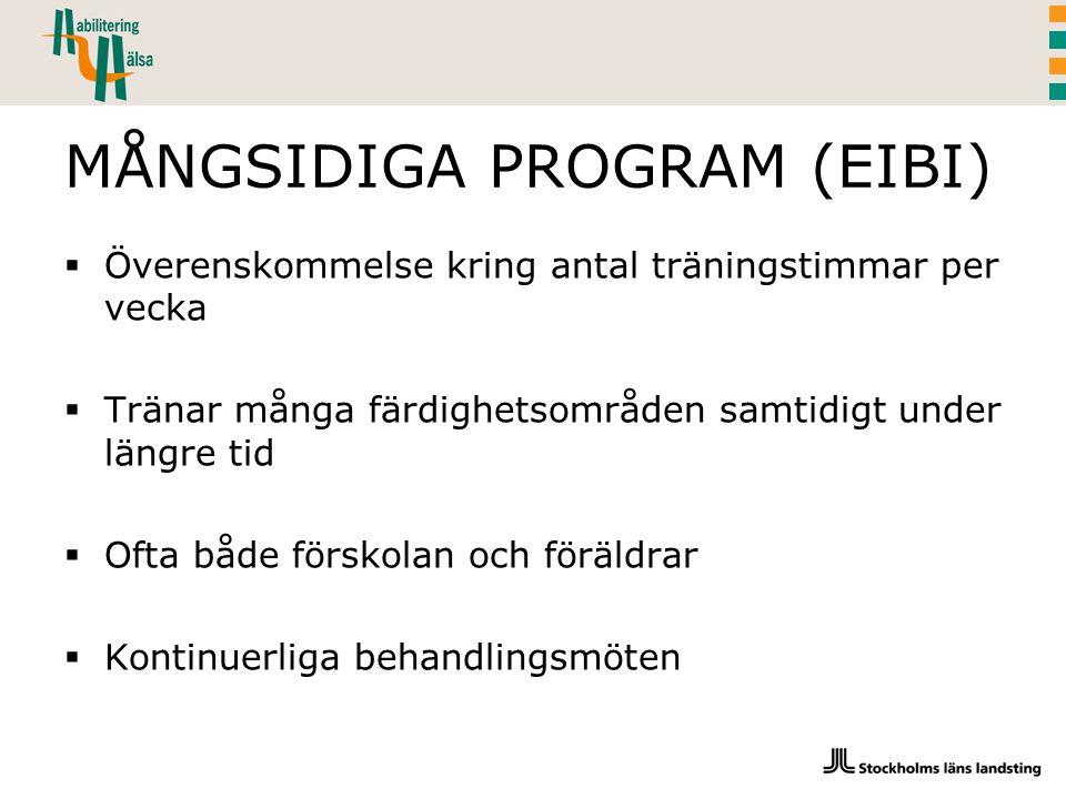 MÅNGSIDIGA PROGRAM (EIBI)
