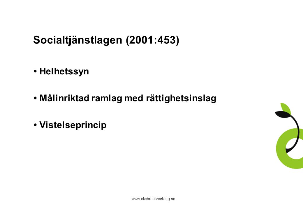 Socialtjänstlagen (2001:453)