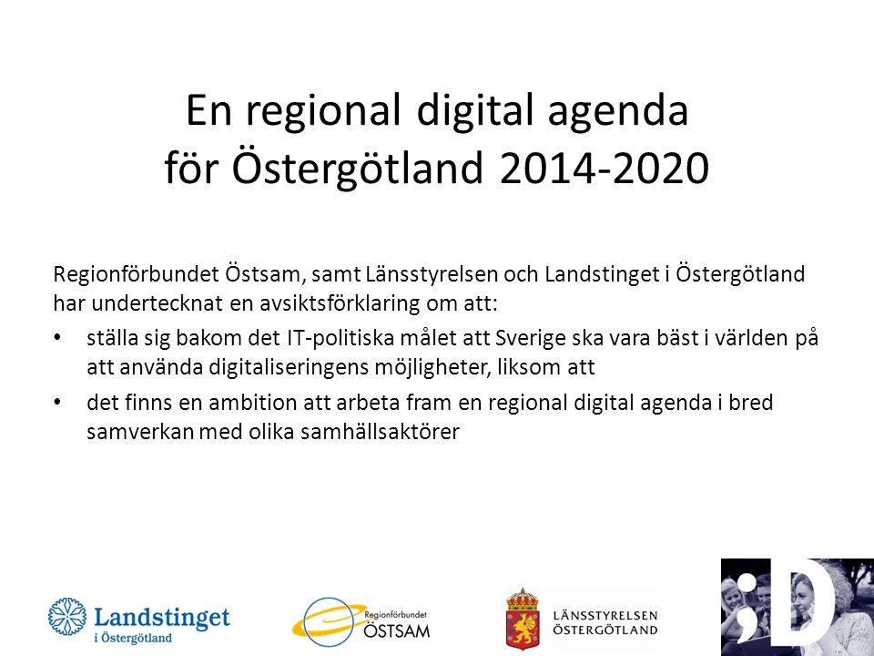 En regional digital agenda för Östergötland