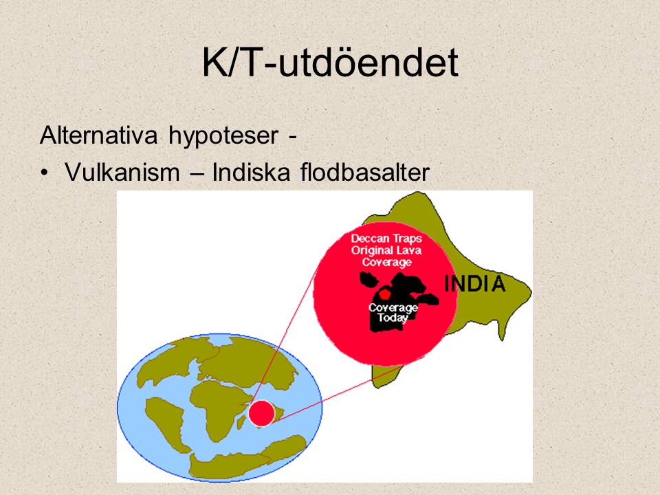 K/T-utdöendet Alternativa hypoteser - Vulkanism – Indiska flodbasalter