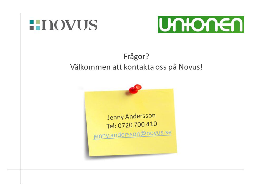 Välkommen att kontakta oss på Novus!