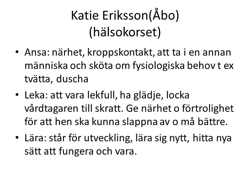Katie Eriksson(Åbo) (hälsokorset)
