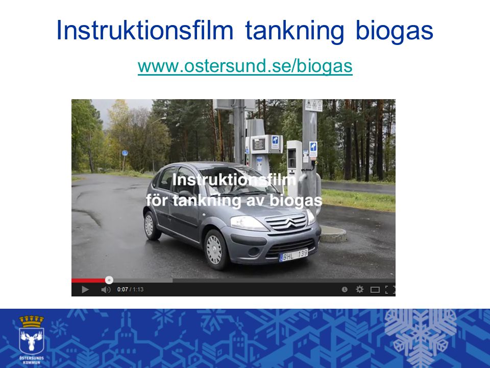 Instruktionsfilm tankning biogas