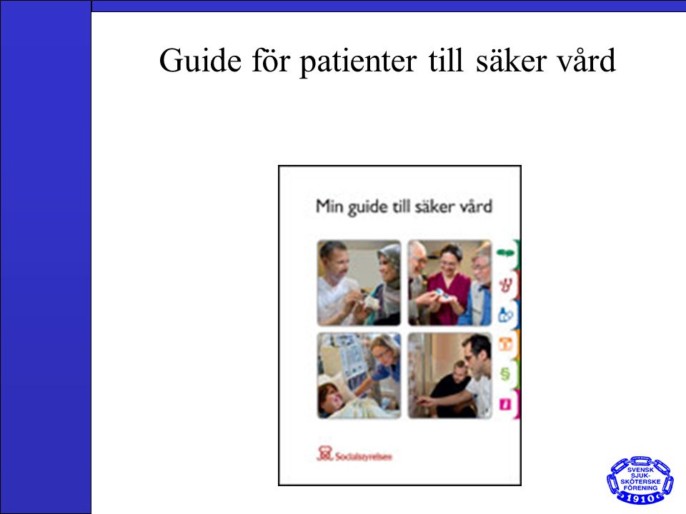 Guide för patienter till säker vård