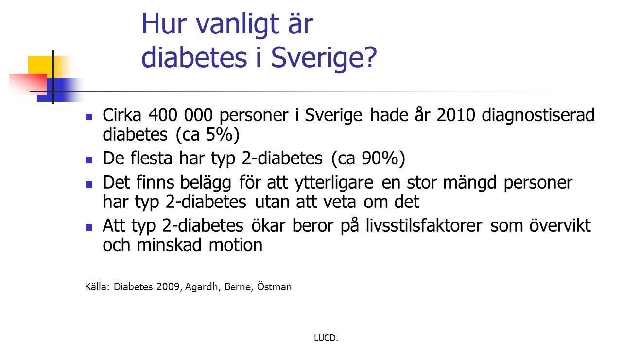 1:1 Hur vanligt är diabetes i Sverige