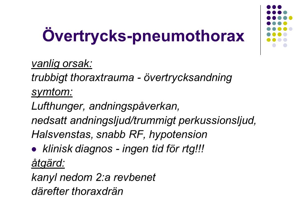 Övertrycks-pneumothorax