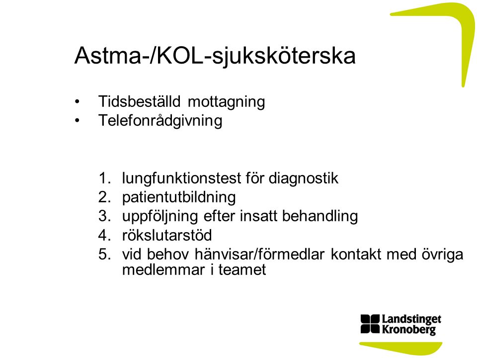 Astma-/KOL-sjuksköterska