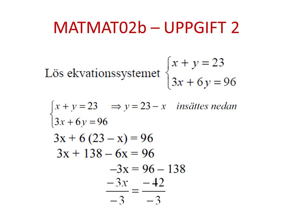 MATMAT02b – UPPGIFT 2