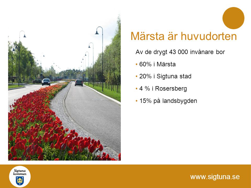 Märsta är huvudorten Av de drygt invånare bor 60% i Märsta