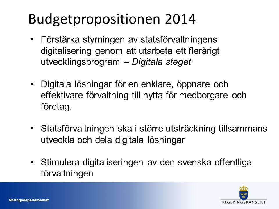 Budgetpropositionen 2014