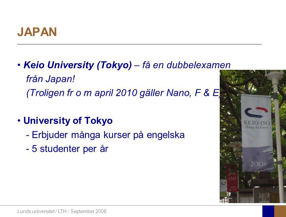 JAPAN Keio University (Tokyo) – få en dubbelexamen från Japan!