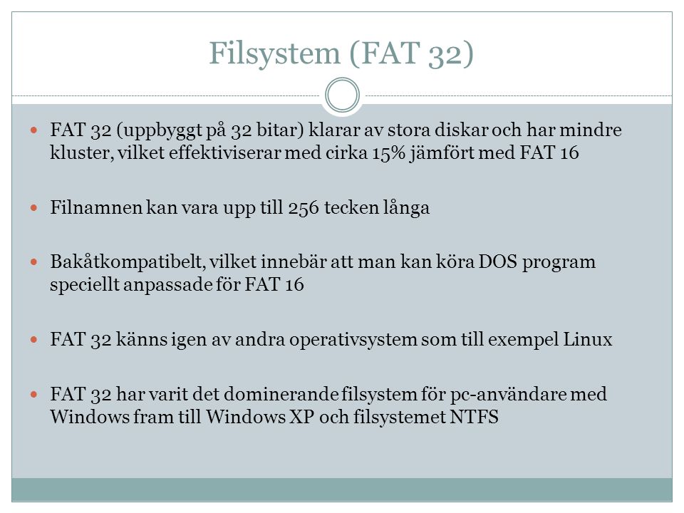 Filsystem (FAT 32)