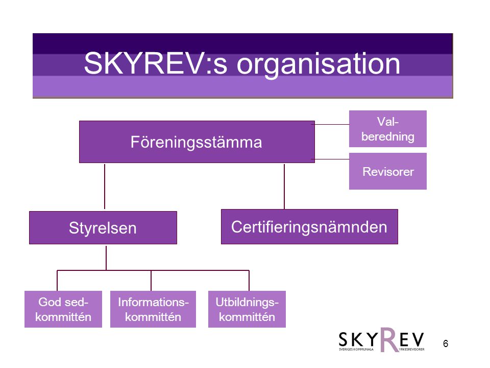 SKYREV:s organisation