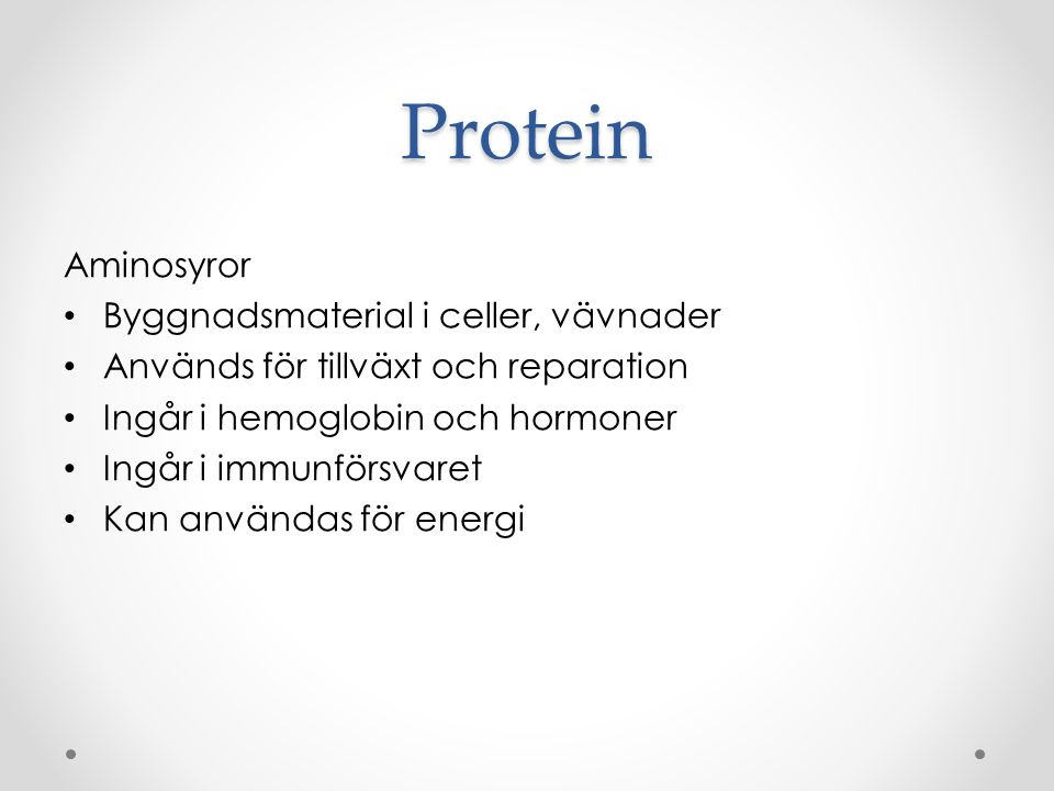 Protein Aminosyror Byggnadsmaterial i celler, vävnader