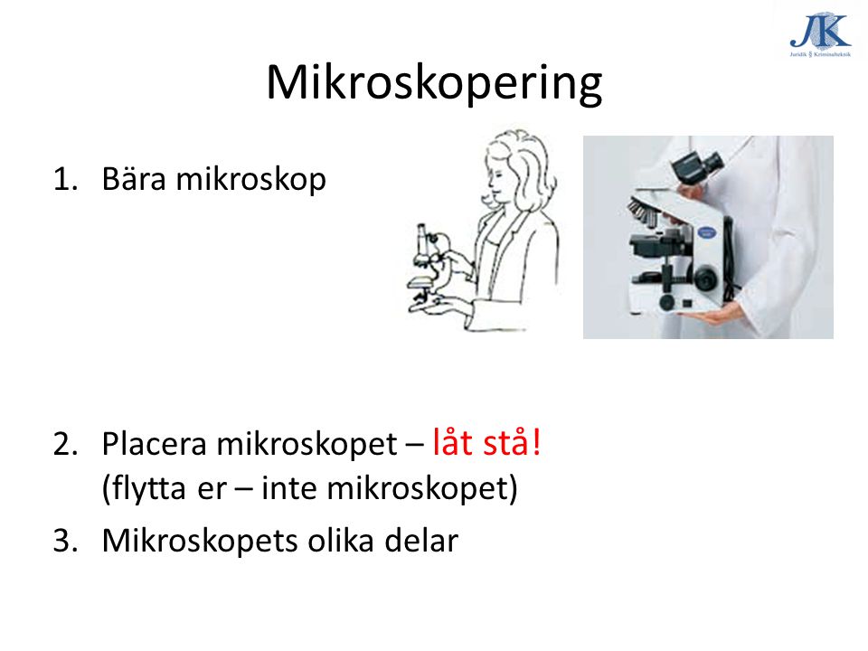 Mikroskopering Bära mikroskop