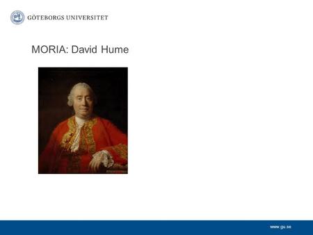 MORIA: David Hume.
