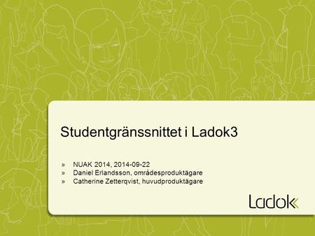 Studentgränssnittet i Ladok3