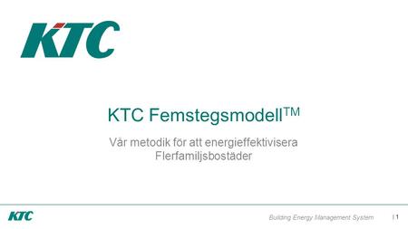 Vår metodik för att energieffektivisera Flerfamiljsbostäder