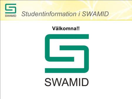 Studentinformation i SWAMID