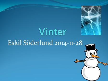 Vinter Eskil Söderlund 2014-11-28.