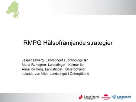 RMPG Hälsofrämjande strategier