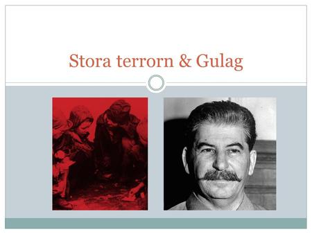 Stora terrorn & Gulag.