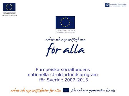 Europeiska socialfondens nationella strukturfondsprogram