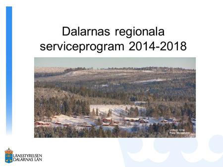 Dalarnas regionala serviceprogram