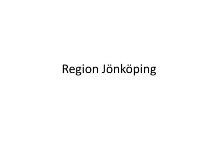 Region Jönköping.