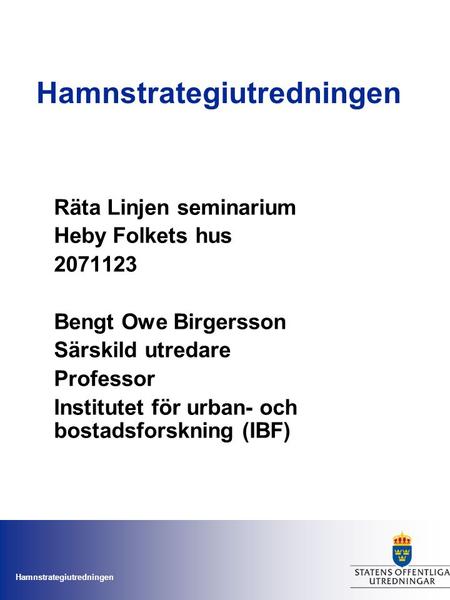 Hamnstrategiutredningen