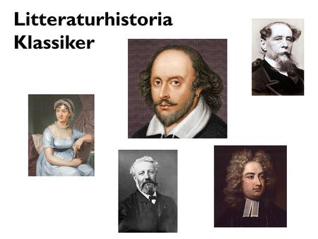 Litteraturhistoria Klassiker.