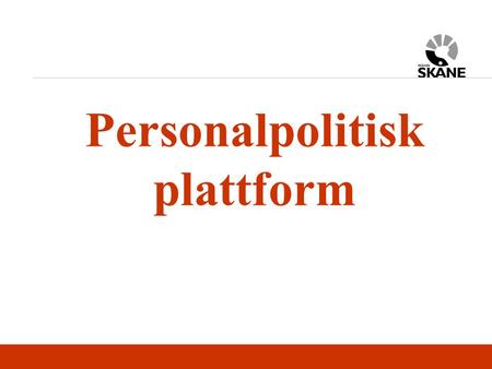 Personalpolitisk plattform