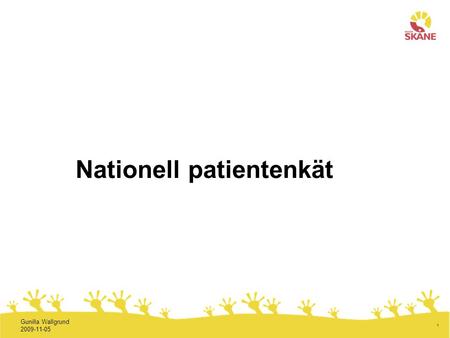 Nationell patientenkät