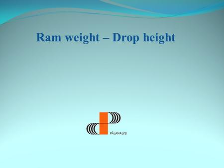 Ram weight – Drop height 500 kN´s påle The capacity of the pile is both a geotechnical and a structural issue.
