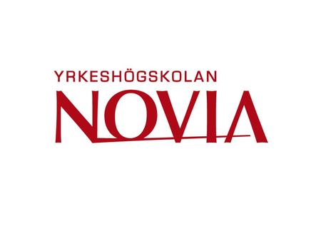 Yrkeshögskolan Novia Yrkeshögskolan Sydväst och Svenska yrkeshögskolan sammanslogs 1.8.2008 Yrkeshögskolan Novia har 3500 studerande vilket innebär att.