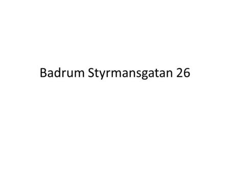 Badrum Styrmansgatan 26.