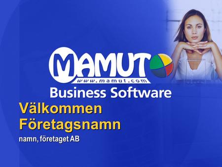 Välkommen Företagsnamn namn, företaget AB. Agenda ÅF som leverantör ÅF som leverantör Mamut som leverantör Mamut som leverantör Kundföretaget AB Kundföretaget.