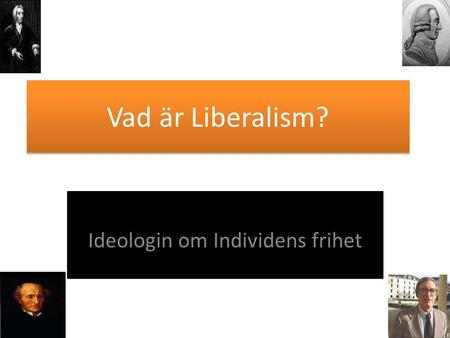 Ideologin om Individens frihet