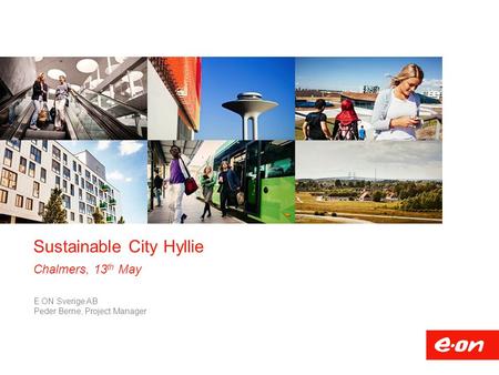 Sustainable City Hyllie Chalmers, 13th May